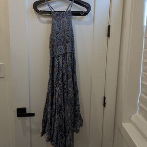 FP Boho Paisley Smocked Dress Size Small